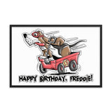 Tim's Wrecking Ball Crew Freddie's B-Day Framed poster - The Bloodhound Shop