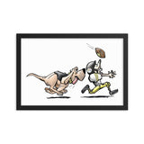 Football Hound Steelers Framed poster - The Bloodhound Shop