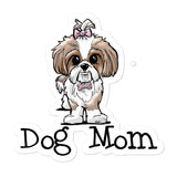 Shih Tzu- Dog Mom FBC Bubble-free stickers - The Bloodhound Shop