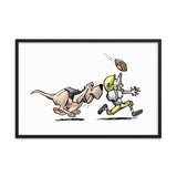 Football Hound Packers Framed poster - The Bloodhound Shop