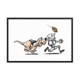 Football Hound Bills Framed poster - The Bloodhound Shop