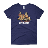 Get Lost Hounds Dark Women's short sleeve t-shirt - The Bloodhound Shop