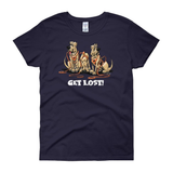 Get Lost Hounds Dark Women's short sleeve t-shirt - The Bloodhound Shop