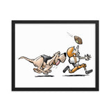 Football Hound Browns Framed poster - The Bloodhound Shop