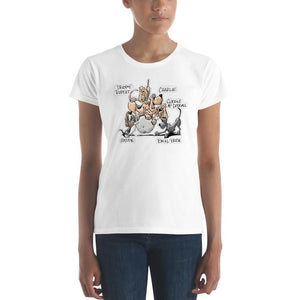 Tim's Wrecking Ball Crew w/ Names Women's short sleeve t-shirt - The Bloodhound Shop