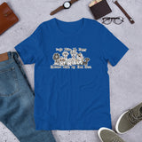 Dogs Make Me Happy Short-Sleeve Unisex T-Shirt - The Bloodhound Shop