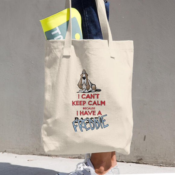 Tim's Keep Calm Freddie Cotton Tote Bag - The Bloodhound Shop