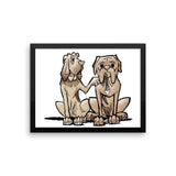 Hound and Bordeaux Framed poster - The Bloodhound Shop