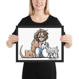 James Johnson Design Framed poster - The Bloodhound Shop