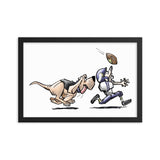 Football Hound Vikings Framed poster - The Bloodhound Shop