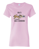 How to Walk a Hound Women's short sleeve t-shirt - The Bloodhound Shop
