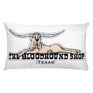 Longhorn Hound Rectangular Pillow - The Bloodhound Shop