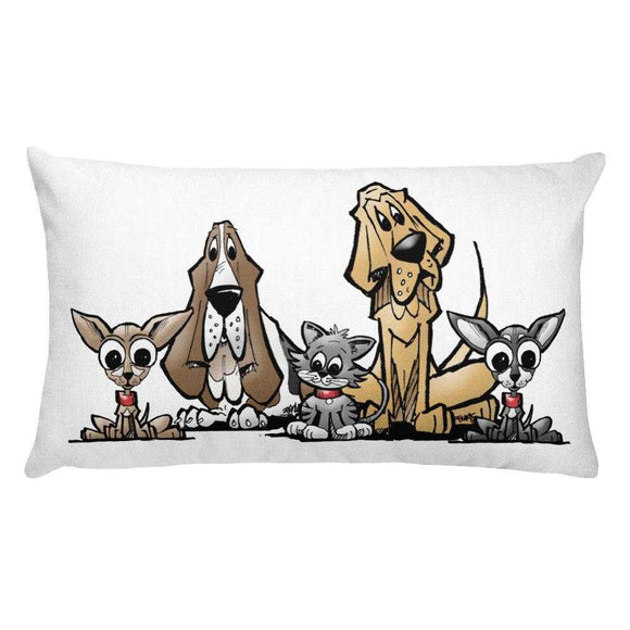 Blood is Thicker Lineup Rectangular Pillow - The Bloodhound Shop