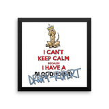 Tim's Keep Calm Droopy Rupert Framed poster - The Bloodhound Shop