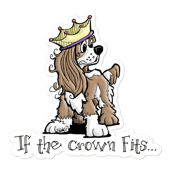 Cavalier- If The Crown Fits FBC Bubble-free stickers - The Bloodhound Shop