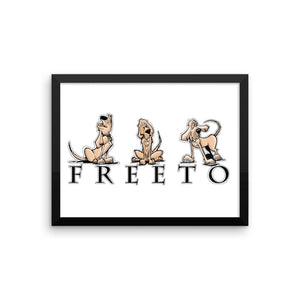 Freeto LineUp Framed poster - The Bloodhound Shop