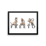 Freeto LineUp Framed poster - The Bloodhound Shop