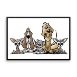 Blood is Thicker Lineup Framed poster - The Bloodhound Shop