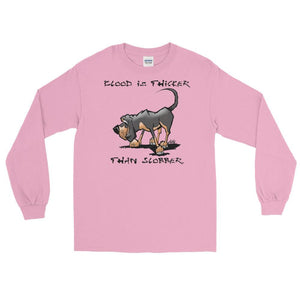 Blood is Thicker than Slobber Long Sleeve T-Shirt - The Bloodhound Shop