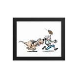 Football Hound Panthers Framed poster - The Bloodhound Shop