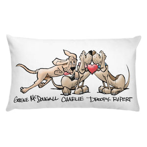 Tim's Wrecking Ball Crew Heart Hound Basic Pillow - The Bloodhound Shop
