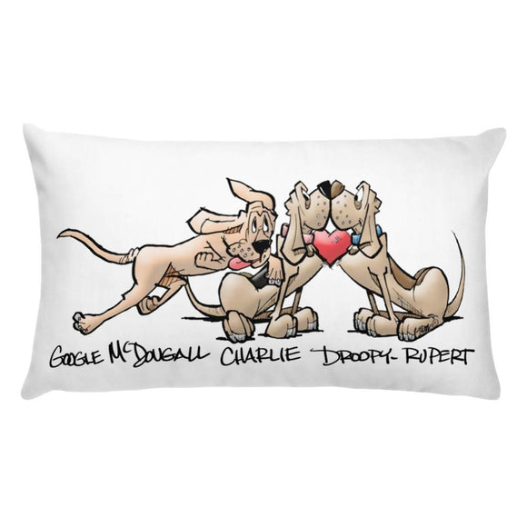 Tim's Wrecking Ball Crew Heart Hound Basic Pillow - The Bloodhound Shop