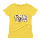 Girl and Her Hound Ladies' Scoopneck T-Shirt - The Bloodhound Shop