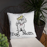 Maltese- Dog Mom FBC Basic Pillow - The Bloodhound Shop