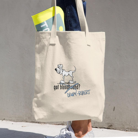 Tim's Got Droopy-Rupert? Cotton Tote Bag - The Bloodhound Shop