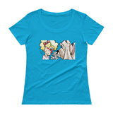 Girl and Her Hound Ladies' Scoopneck T-Shirt - The Bloodhound Shop