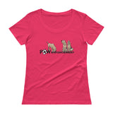 Paw Enforcement Ladies' Scoopneck T-Shirt - The Bloodhound Shop