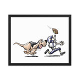 Football Hound Vikings Framed poster - The Bloodhound Shop