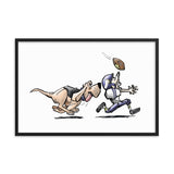 Football Hound Vikings Framed poster - The Bloodhound Shop