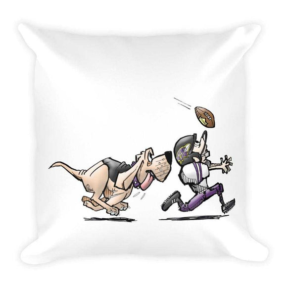 Football Hound Ravens Basic Pillow - The Bloodhound Shop