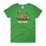 Get Lost Hounds Dark Women's short sleeve t-shirt - The Bloodhound Shop