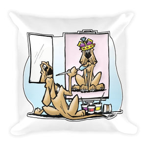 Artist Hound Square Pillow - The Bloodhound Shop