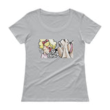Girl and Her Hound Ladies' Scoopneck T-Shirt - The Bloodhound Shop