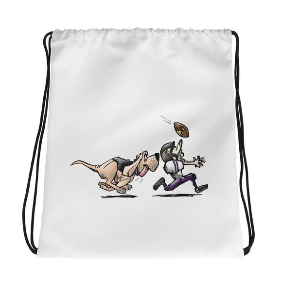 Football Hound Ravens Drawstring bag - The Bloodhound Shop