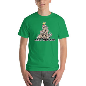 Merry Christmas Tree Hounds Short-Sleeve T-Shirt - The Bloodhound Shop