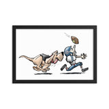 Football Hound Giants Framed poster - The Bloodhound Shop