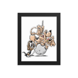 Tim's Wrecking Ball crew 4 No Names Framed poster - The Bloodhound Shop