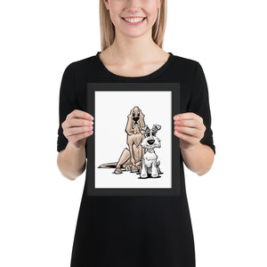 James Johnson Dogs Framed poster - The Bloodhound Shop