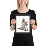 James Johnson Dogs Framed poster - The Bloodhound Shop