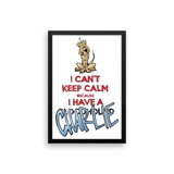 Tim's Keep Calm Charlie Framed poster - The Bloodhound Shop