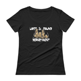 Lost & Found Hound Ladies' Scoopneck T-Shirt - The Bloodhound Shop