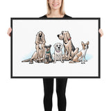 Ines and Her DogsFramed poster - The Bloodhound Shop