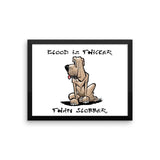 Blood is Thicker than Slobber Framed poster - The Bloodhound Shop