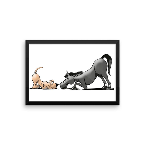 Palmer Horse'n Around Framed photo paper poster - The Bloodhound Shop