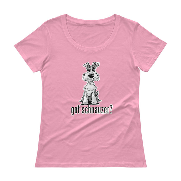 Schnauzer- Got Schnauzer? FBC Ladies' Scoopneck T-Shirt - The Bloodhound Shop