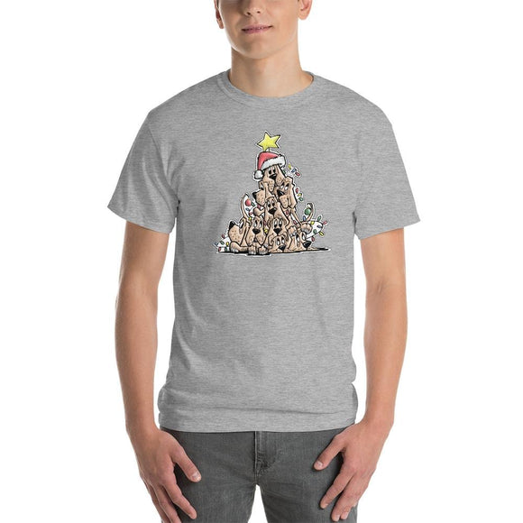 Christmas Tree Hound Short-Sleeve T-Shirt - The Bloodhound Shop